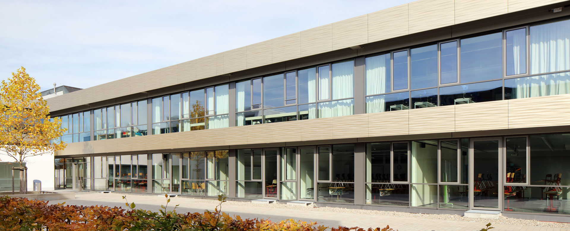 Ansicht Schulzentrum Ottobeuren von Krug Grossmann Architekten